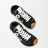 Ballet Runner 2.0 in nylon e pelle di vitello Nero/Bianco