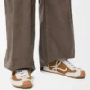 Ballet Runner 2.0 in pelle scamosciata e shearling Tan/Bianco