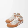 Ballet Runner 2.0 sfoderate in pelle di cervo e pelle di vitello conciata al vegetale Soft White/Tan