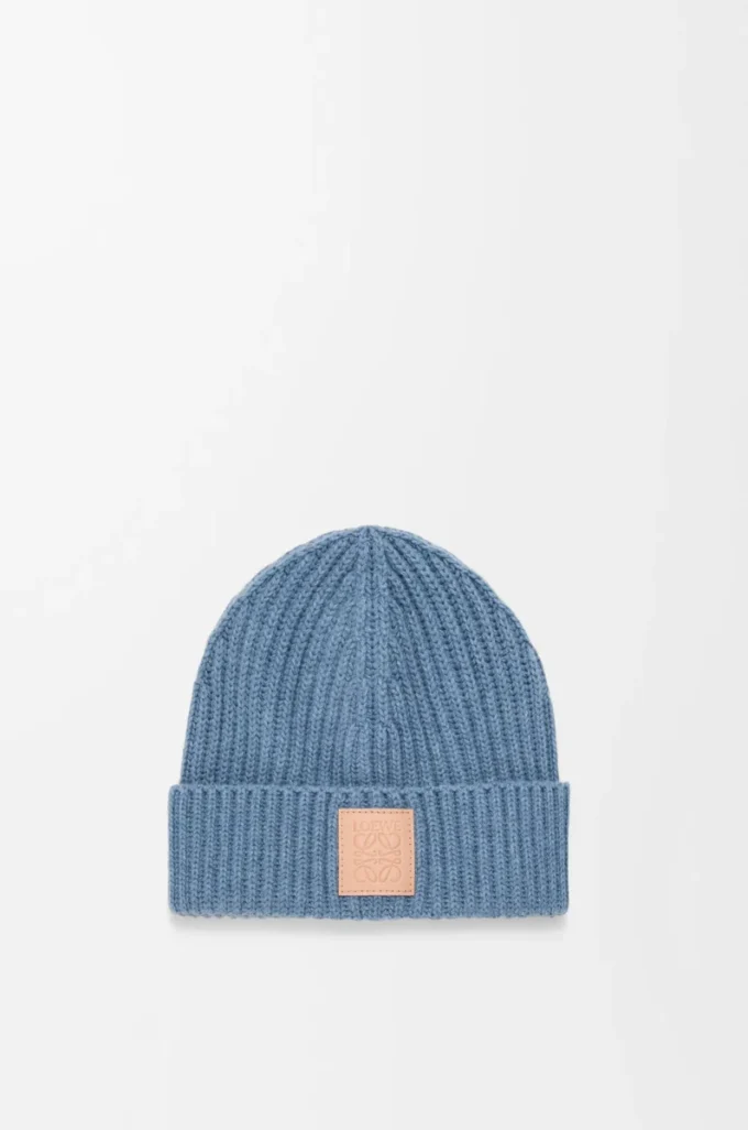 Berretto in cashmere Denim Blue Berretto in cashmere Denim Blue