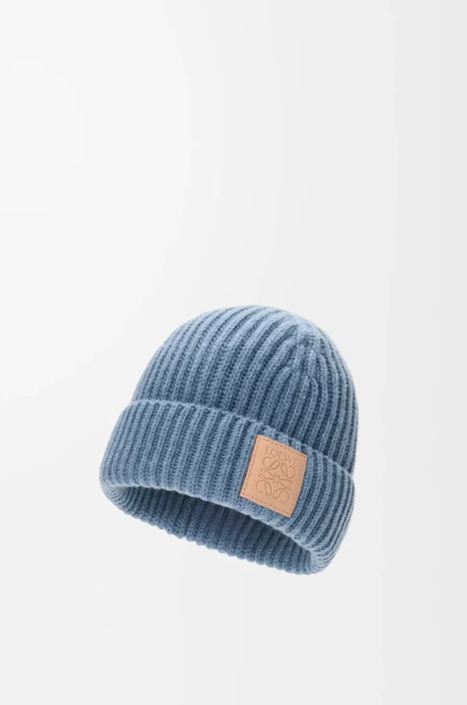 Berretto in cashmere Denim Blue Berretto in cashmere Denim Blue