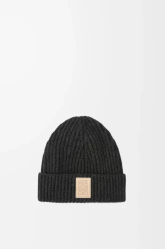 Berretto in cashmere nero