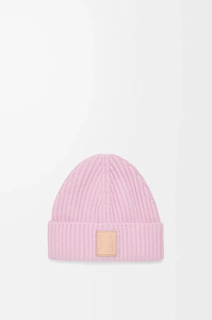 Berretto in cashmere Rosa chiaro