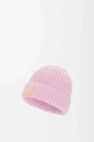 Berretto in cashmere Rosa chiaro