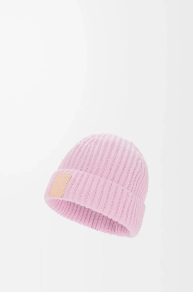 Berretto in cashmere Rosa chiaro
