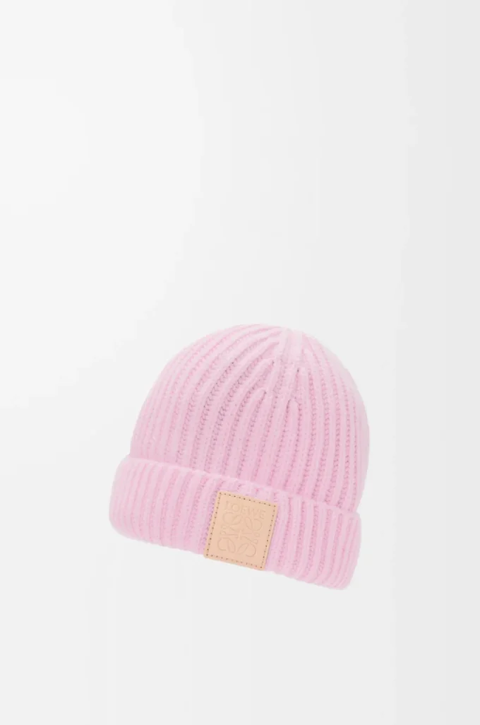 Berretto in cashmere Rosa chiaro
