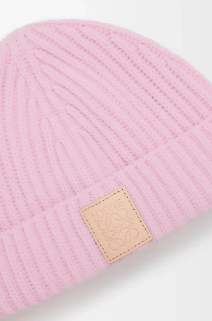 Berretto in cashmere Rosa chiaro