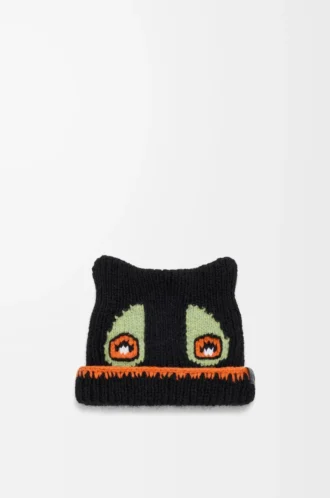 Berretto in misto lana, alpaca e mohair Nero