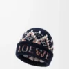 Berretto in misto lana Blu navy/Multicolore