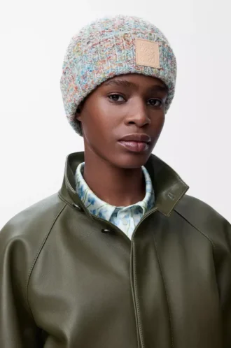 Berretto in misto lana e cashmere Multicolore