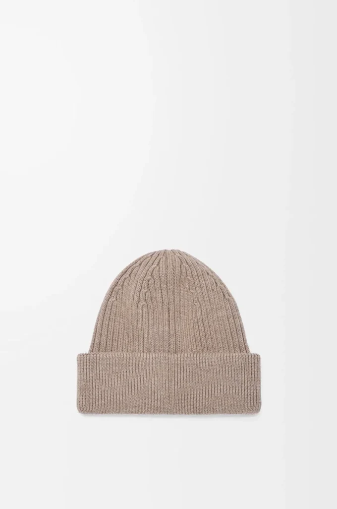 Berretto LOEWE in lana beige scuro