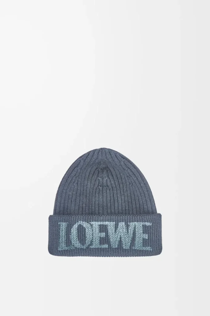 Berretto LOEWE in lana grigio blu Berretto LOEWE in lana grigio blu