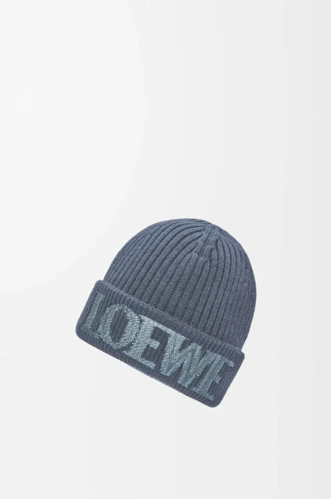 Berretto LOEWE in lana grigio blu Berretto LOEWE in lana grigio blu
