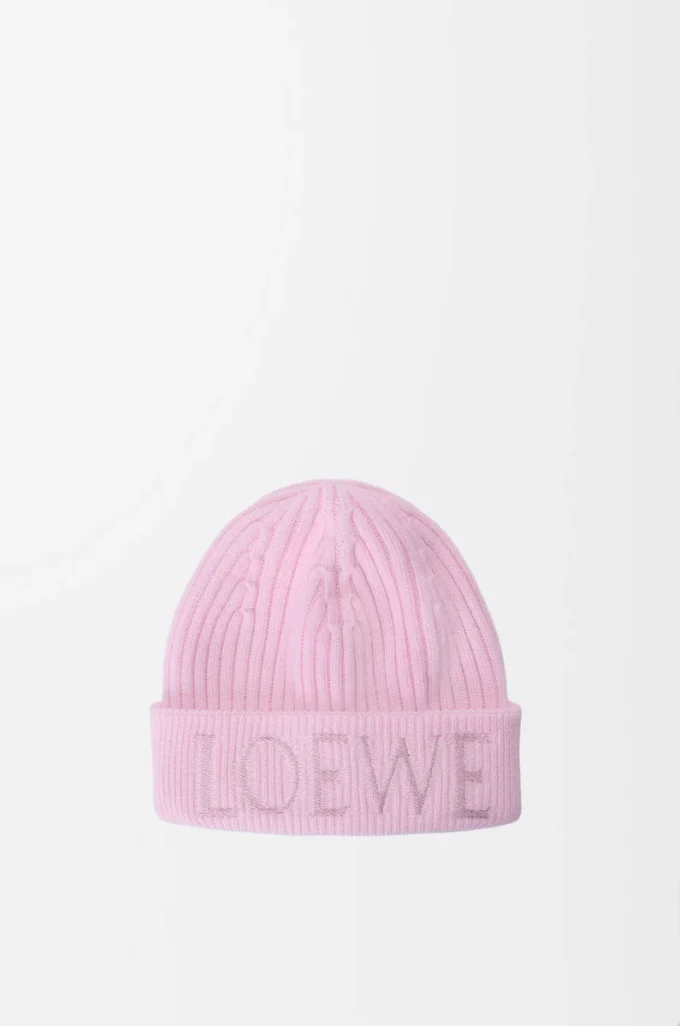 Berretto LOEWE in lana rosa chiaro Berretto LOEWE in lana rosa chiaro