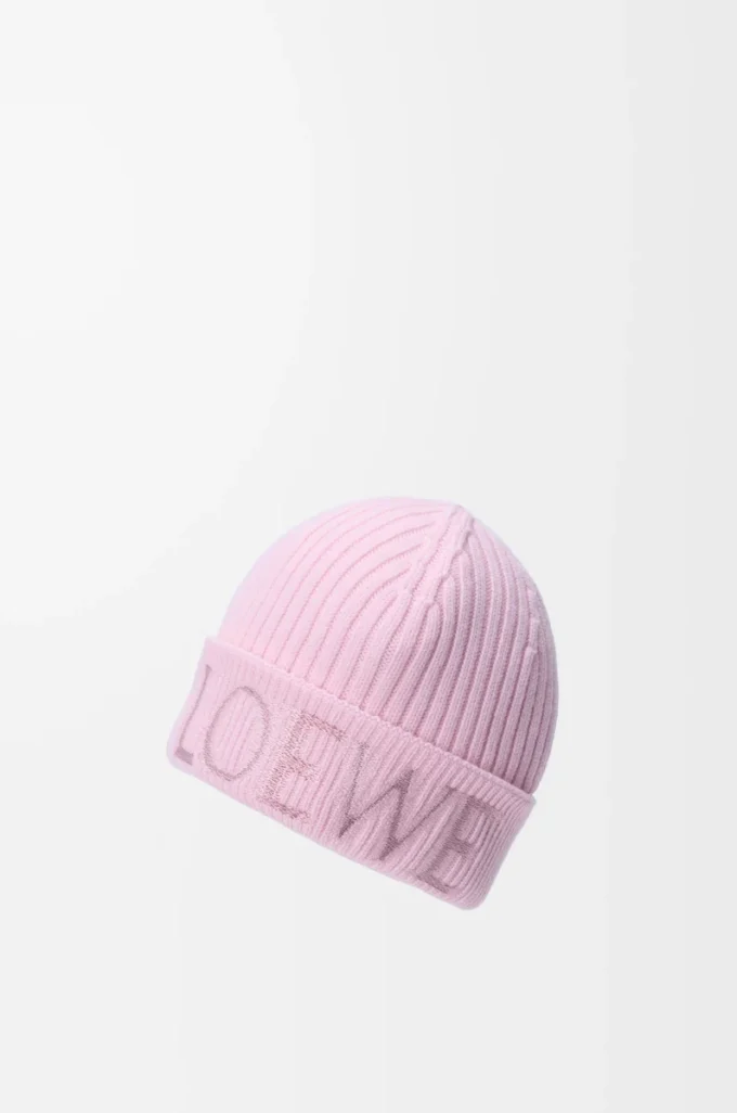 Berretto LOEWE in lana rosa chiaro Berretto LOEWE in lana rosa chiaro