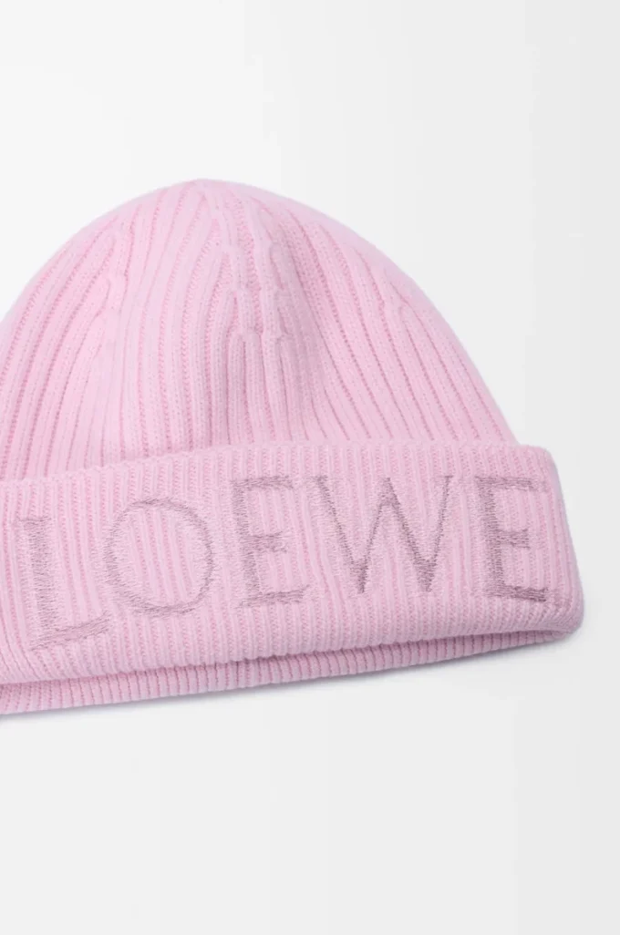 Berretto LOEWE in lana rosa chiaro Berretto LOEWE in lana rosa chiaro