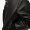Bomber in pelle di agnello nappa Nero