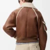 Bomber in shearling marrone Bomber in shearling marrone