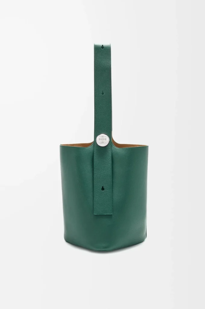 Borsa a secchiello Large Pebble in morbida pelle di vitello martellata Evergreen Borsa a secchiello Large Pebble in morbida pelle di vitello martellata Evergreen