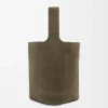 Borsa a secchiello Pebble grande in pelle di vitello scamosciata Dark Olive Borsa a secchiello Pebble grande in pelle di vitello scamosciata Dark Olive