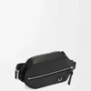 Borsa a tracolla convertibile in classica pelle di vitello Nero