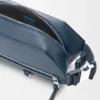 Borsa a tracolla convertibile in pelle di vitello classica tinta indaco Borsa a tracolla convertibile in pelle di vitello classica tinta indaco