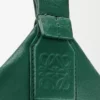 Borsa a tracolla Cubi in morbida pelle di vitello liscia e jacquard Evergreen