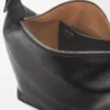 Borsa a tracolla Cubi piccola in morbida pelle di vitello martellata Nero Borsa a tracolla Cubi piccola in morbida pelle di vitello martellata Nero