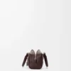 Borsa Amazona 23 corta in pelle di vitello lucida Dark Chestnut Borsa Amazona 23 corta in pelle di vitello lucida Dark Chestnut