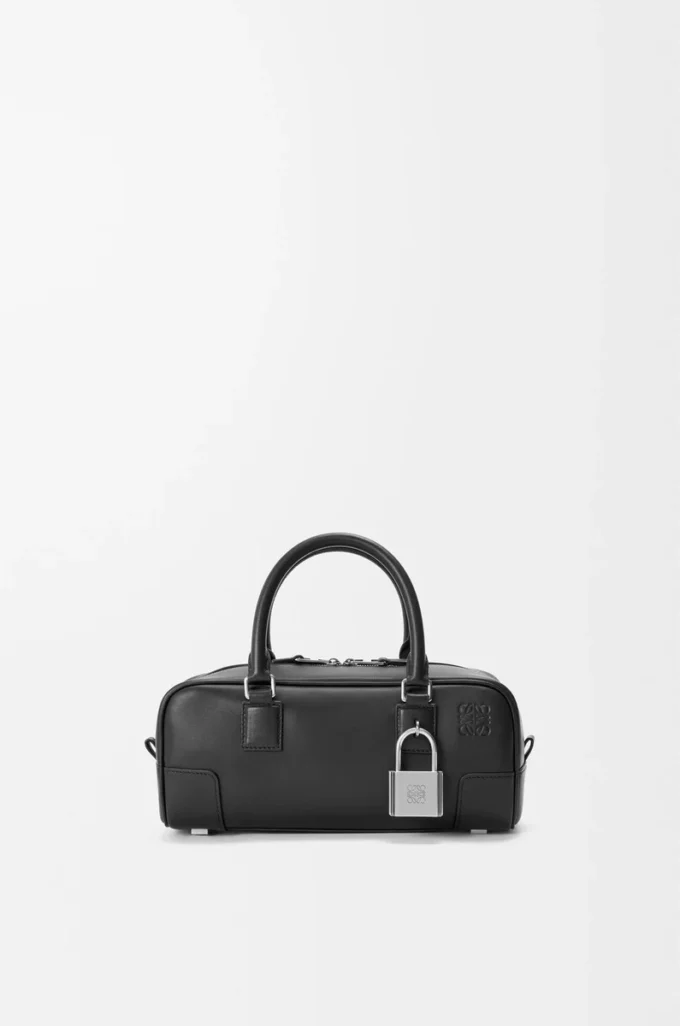 Borsa Amazona 23 corta in pelle di vitello lucida Nero Borsa Amazona 23 corta in pelle di vitello lucida Nero