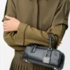 Borsa Amazona 23 corta in pelle di vitello lucida Nero Borsa Amazona 23 corta in pelle di vitello lucida Nero
