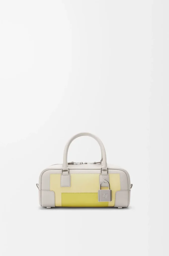 Borsa Amazona 23 corta in pelle di vitello nappa grigio chiaro/citrino chiaro Borsa Amazona 23 corta in pelle di vitello nappa grigio chiaro/citrino chiaro