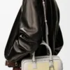 Borsa Amazona 23 corta in pelle di vitello nappa grigio chiaro/citrino chiaro Borsa Amazona 23 corta in pelle di vitello nappa grigio chiaro/citrino chiaro