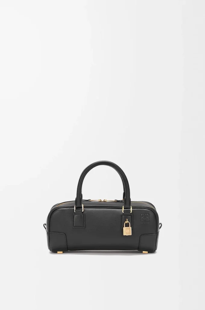 Borsa Amazona 23 corta in pelle di vitello nappa Nero Borsa Amazona 23 corta in pelle di vitello nappa Nero