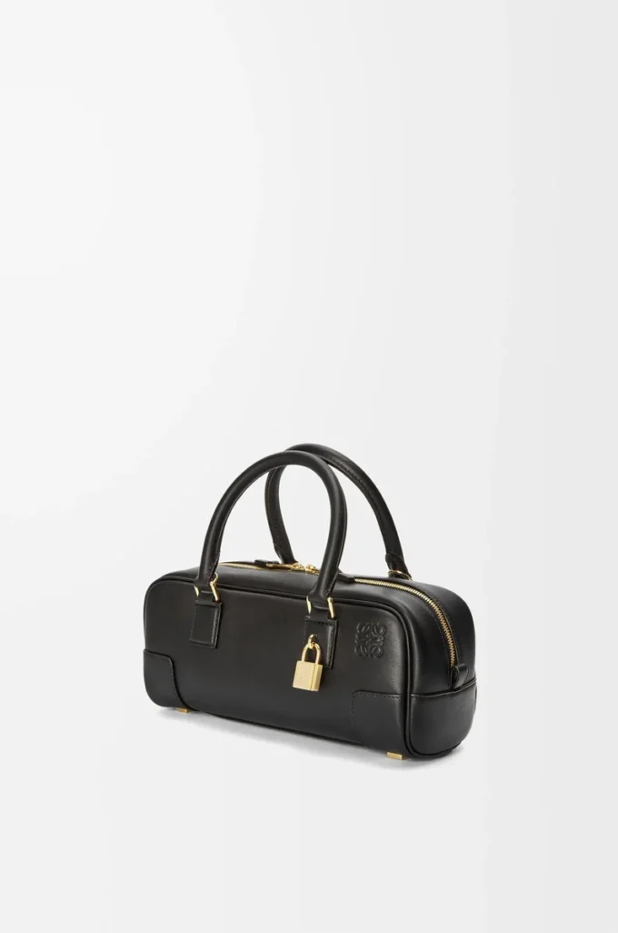 Borsa Amazona 23 corta in pelle di vitello nappa Nero Borsa Amazona 23 corta in pelle di vitello nappa Nero