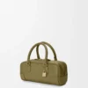 Borsa Amazona 23 corta in pelle di vitello nappa Olive Borsa Amazona 23 corta in pelle di vitello nappa Olive