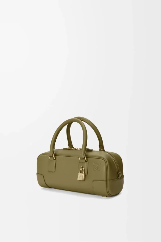 Borsa Amazona 23 corta in pelle di vitello nappa Olive Borsa Amazona 23 corta in pelle di vitello nappa Olive