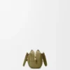 Borsa Amazona 23 corta in pelle di vitello nappa Olive Borsa Amazona 23 corta in pelle di vitello nappa Olive
