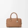 Borsa Amazona 23 in morbida pelle di vitello martellata color moka Borsa Amazona 23 in morbida pelle di vitello martellata color moka