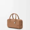 Borsa Amazona 23 in morbida pelle di vitello martellata color moka Borsa Amazona 23 in morbida pelle di vitello martellata color moka