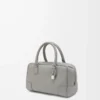 Borsa Amazona 23 in morbida pelle di vitello martellata grigio perla Borsa Amazona 23 in morbida pelle di vitello martellata grigio perla