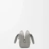 Borsa Amazona 23 in morbida pelle di vitello martellata grigio perla Borsa Amazona 23 in morbida pelle di vitello martellata grigio perla