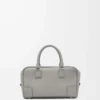 Borsa Amazona 23 in morbida pelle di vitello martellata grigio perla Borsa Amazona 23 in morbida pelle di vitello martellata grigio perla