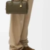 Borsa Amazona 23 in pelle di vitello nappa Dark Khaki Borsa Amazona 23 in pelle di vitello nappa Dark Khaki