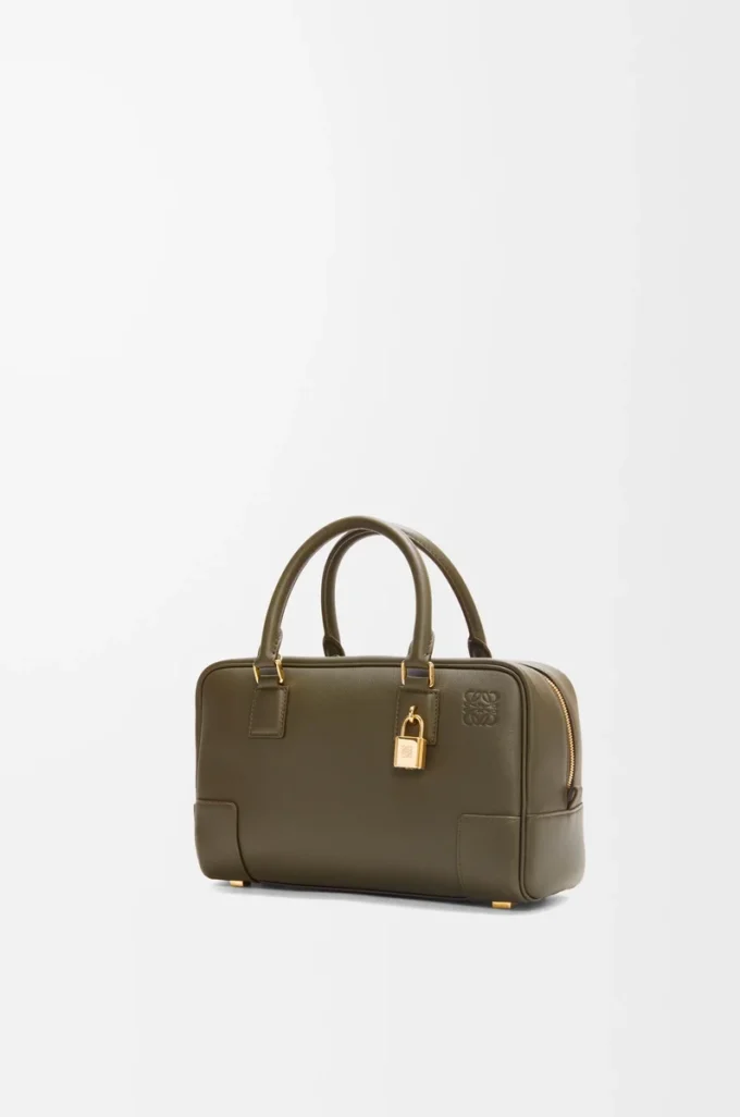 Borsa Amazona 23 in pelle di vitello nappa Dark Khaki Borsa Amazona 23 in pelle di vitello nappa Dark Khaki