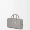 Borsa Amazona 28 in morbida pelle di vitello martellata grigio perla