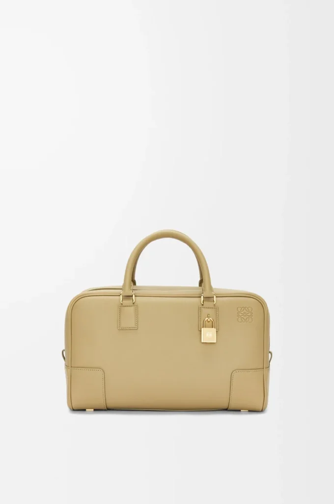 Borsa Amazona 28 in pelle di vitello nappa verde argilla Borsa Amazona 28 in pelle di vitello nappa verde argilla
