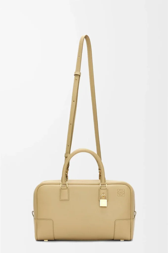 Borsa Amazona 28 in pelle di vitello nappa verde argilla Borsa Amazona 28 in pelle di vitello nappa verde argilla