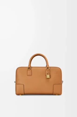 Borsa Amazona 28 in pelle di vitello nappa Warm Desert