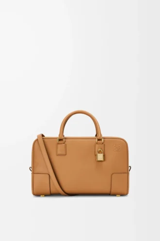 Borsa Amazona 28 in pelle di vitello nappa Warm Desert